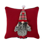 Gnoom kussen met benen rood 40x40cm
