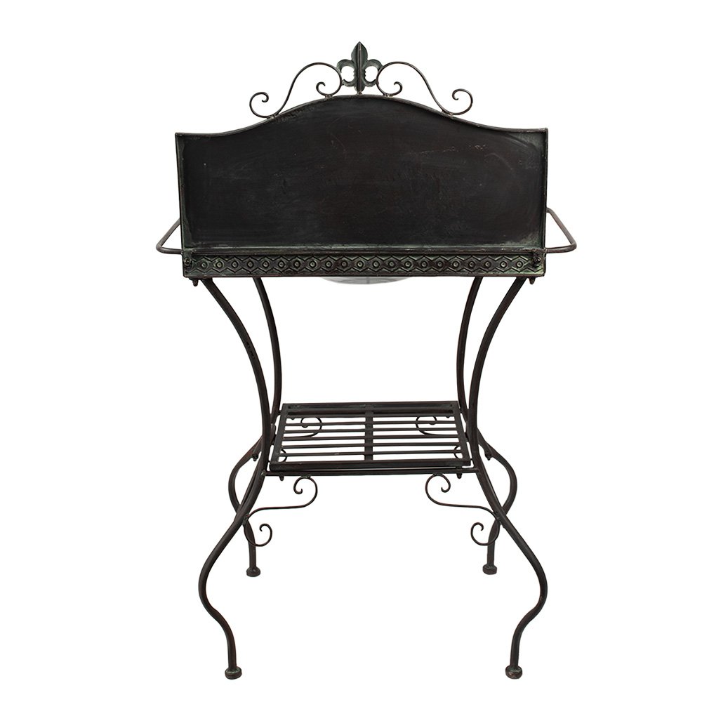 Kaptafel 72x48x114 cm Bruin Groen IJzer