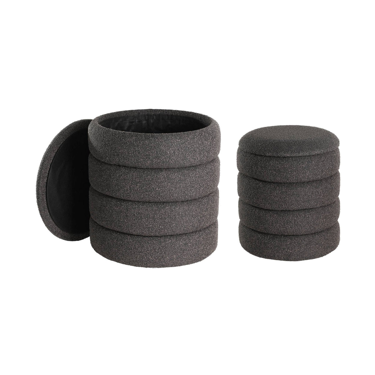 Hocker Ampahaka Zwart 40x44,5cm