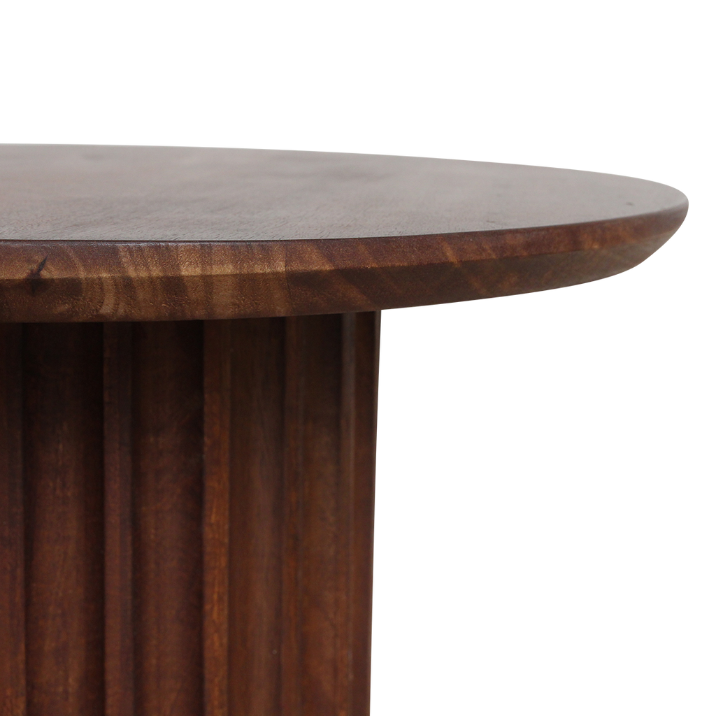 Bullnose bijzettafel bruin 55 cm