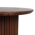Bullnose bijzettafel bruin 55 cm