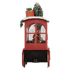 Kerstdecoratie met LED-verlichting en muziek Trein 31x10x24 cm / 3xAA Rood Kunststof