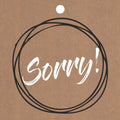 Cadeau kaartjes - Sorry - 20 stuks
