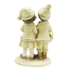 Beeld Kinderen 15 cm Beige Goudkleurig Polyresin Kerstdecoratie