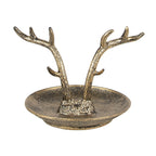 Decoratie schaal 11x9x8 cm Goudkleurig Metaal Gewei