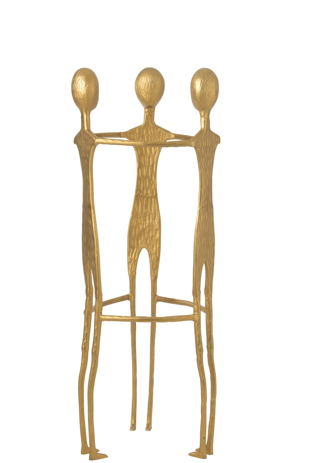 J-Line figuur 3 Men - aluminium - goud