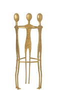 J-Line figuur 3 Men - aluminium - goud
