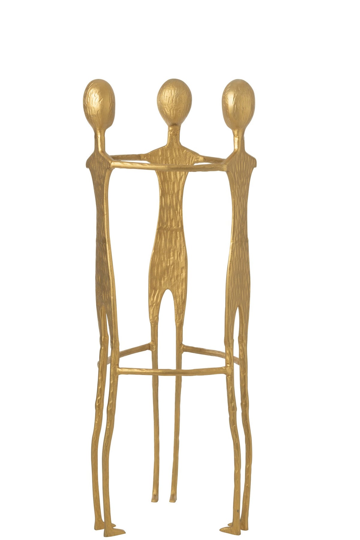 J-Line figuur 3 Men - aluminium - goud