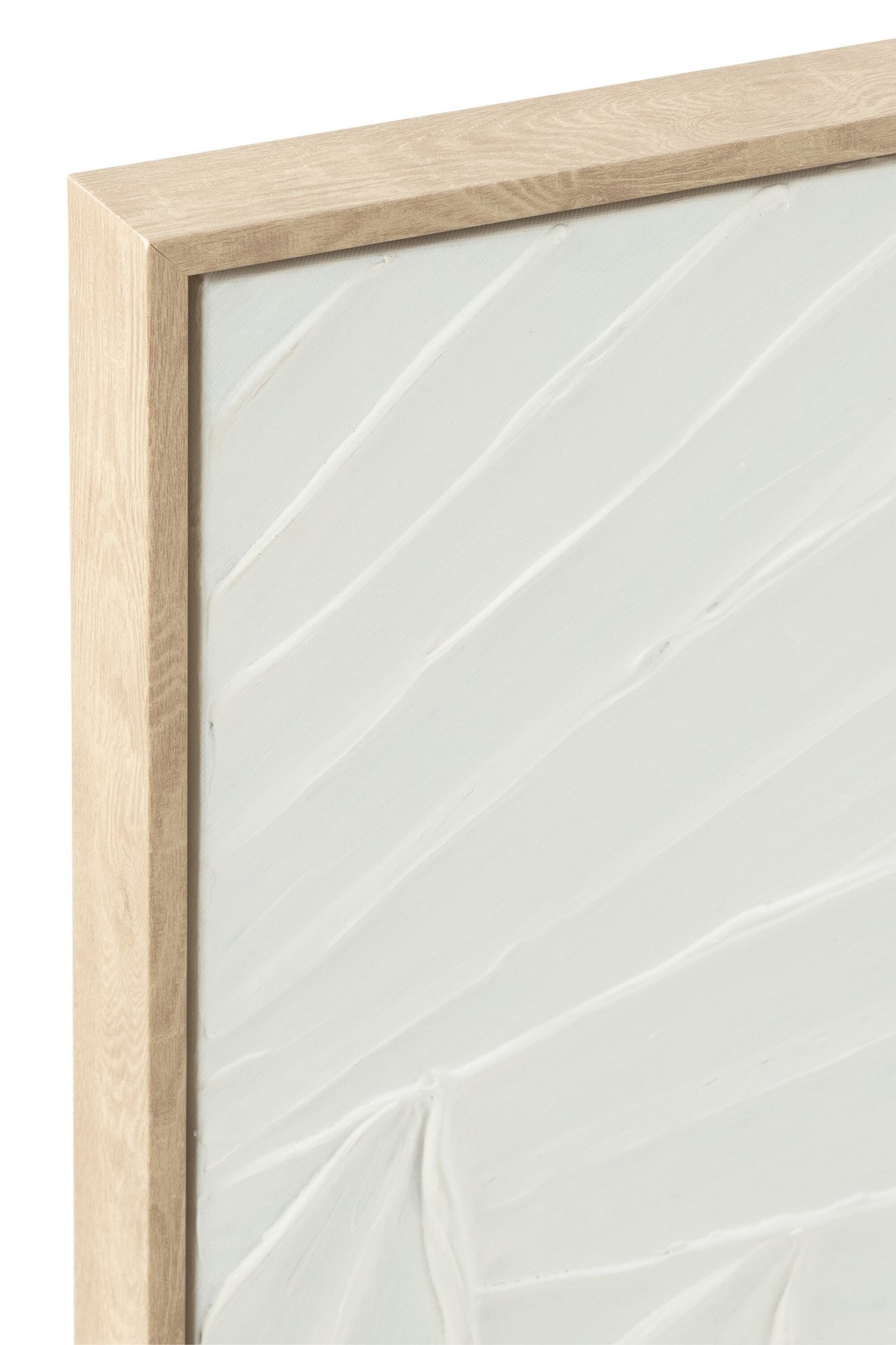 J-Line wanddecoratie Koy - dennenhout - wit