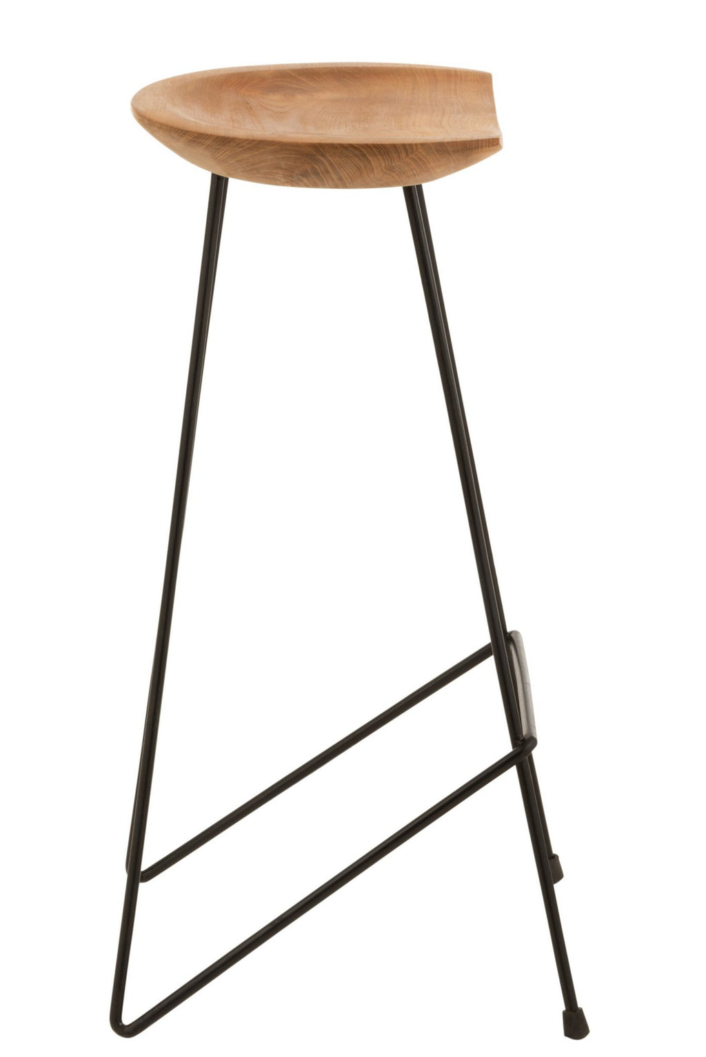 J-Line barstoel - hout/ijzer - naturel