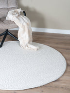 Vloerkleed Stone White Rond ø160 cm