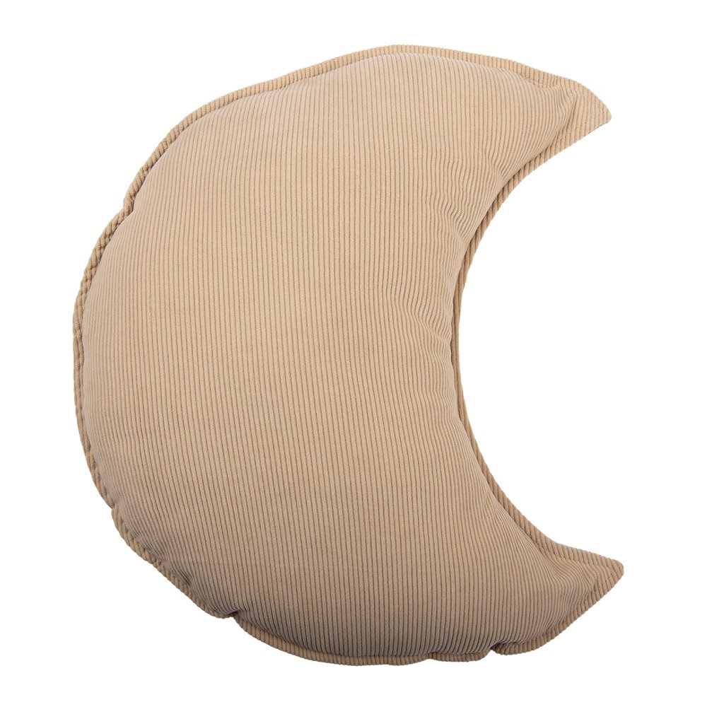 Sierkussen Maan 45x5x40 cm Beige Polyester