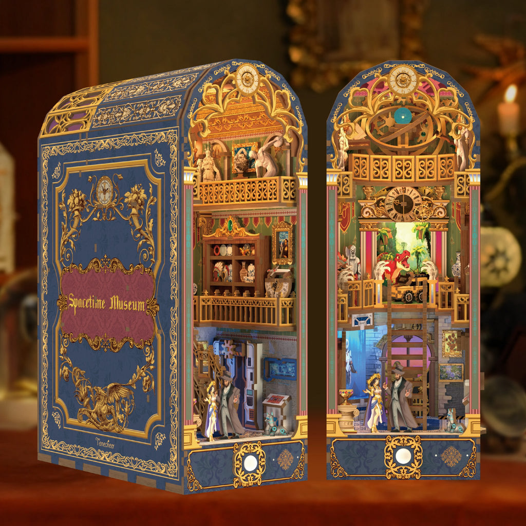Tonecheer, DIY Book Nook, Spacetime Museum Bookend, TQ133, 26,9x19,3x10,2cm