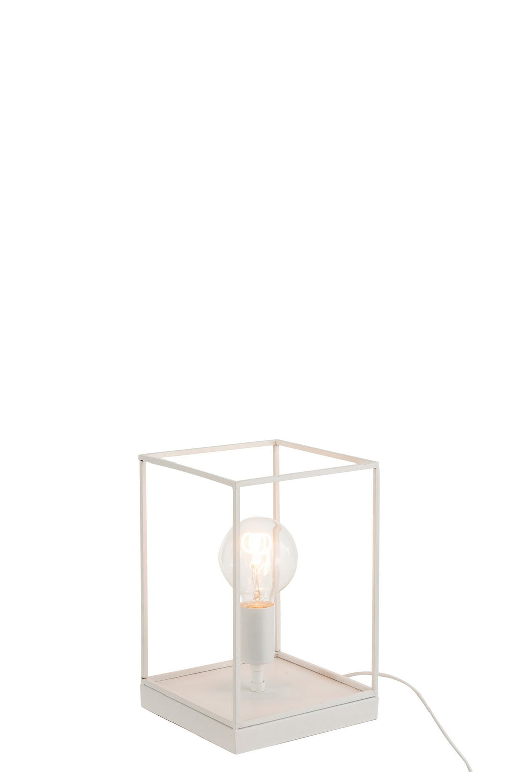 J-Line lamp 1 Rechthoekig Frame - metaal - wit - small
