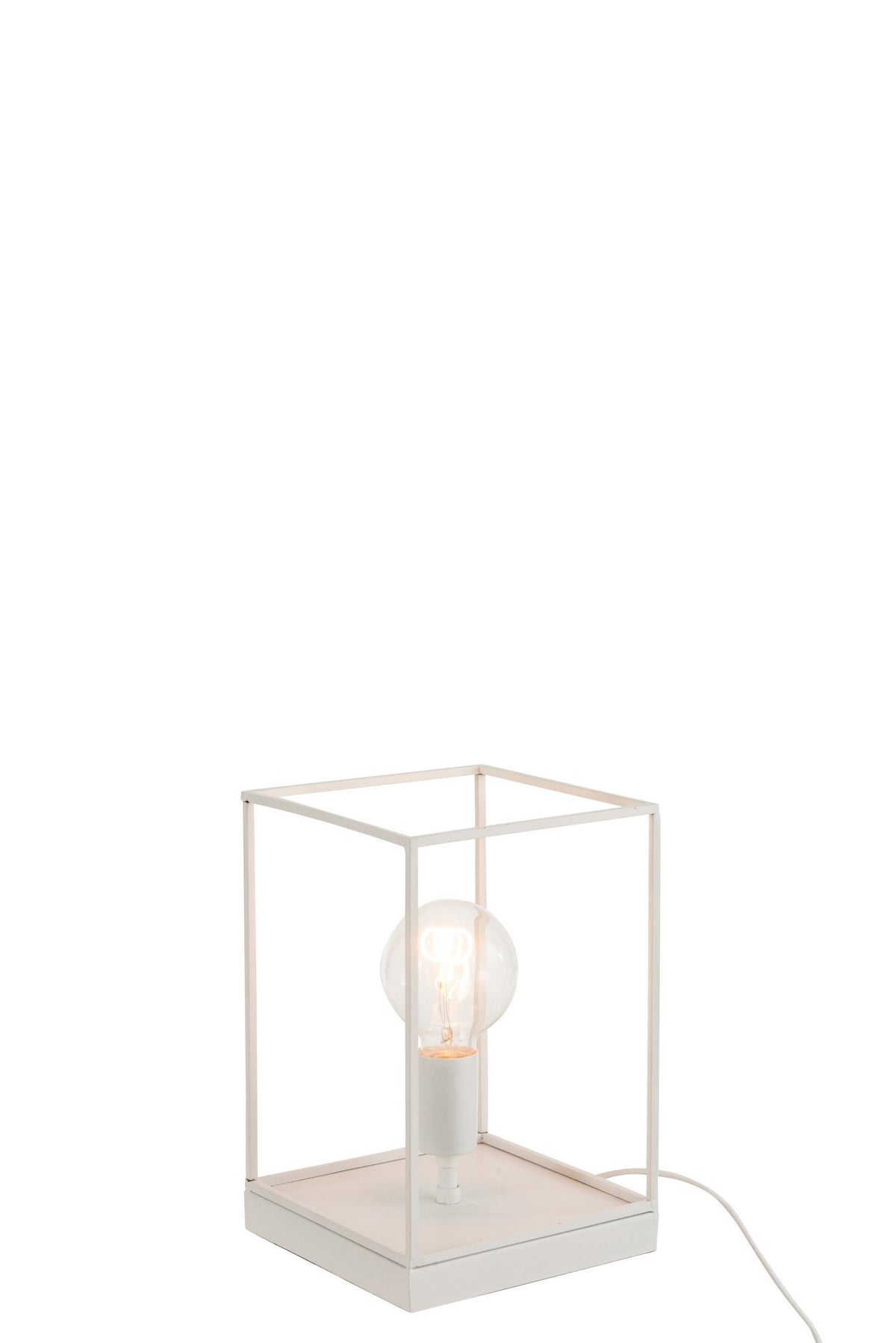J-Line lamp 1 Rechthoekig Frame - metaal - wit - small