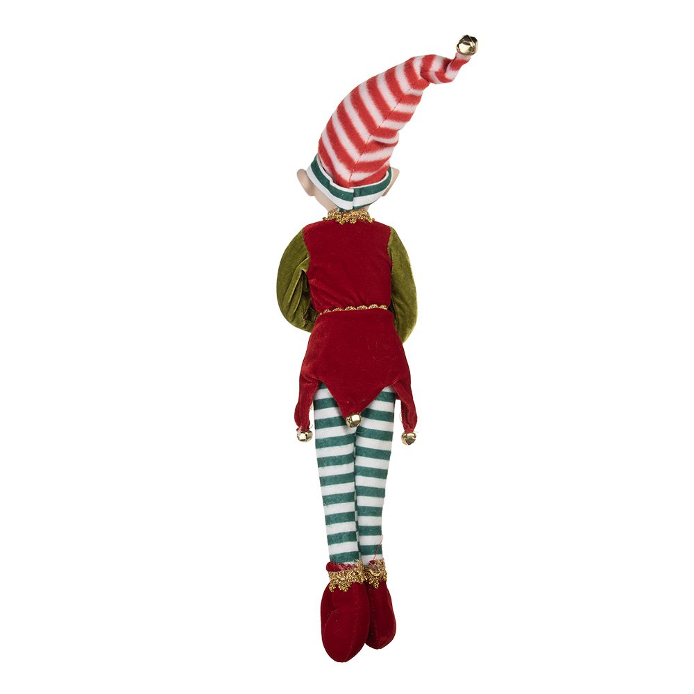 Decoratie Elf 13x10x56 cm Rood Synthetisch