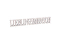 Houten tekst Lieblingsmensch 5st 21x3.5cm wit