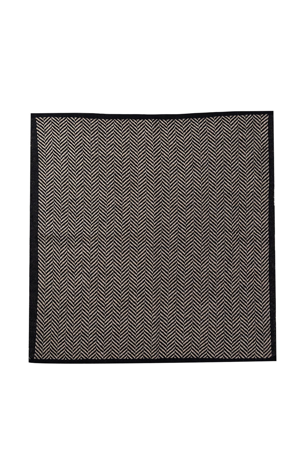 Lycia Square Foulard Black-Beige