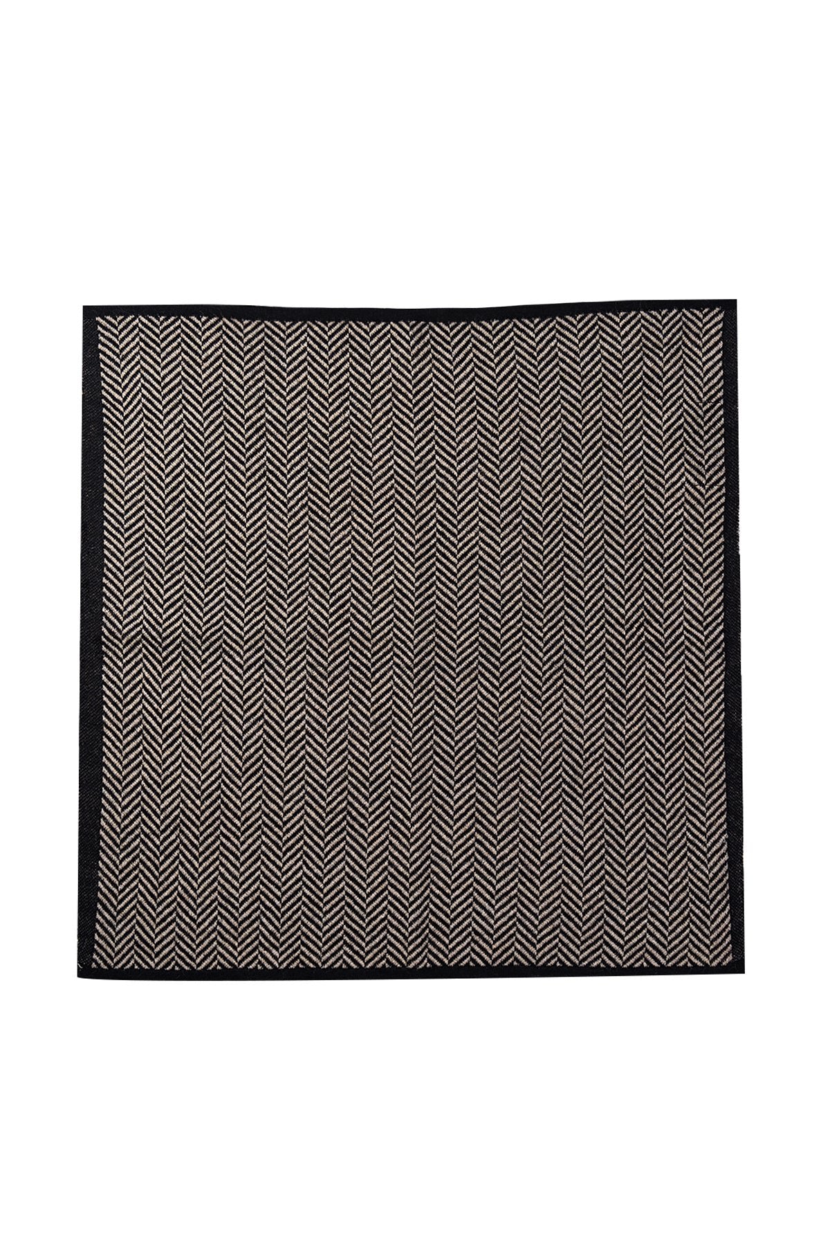Lycia Square Foulard Black-Beige