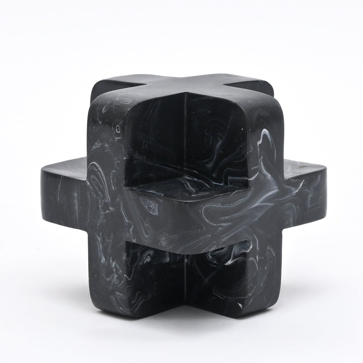 Modern zwart abstract knoopsculptuur decoratief accent voor hedendaagse interieurs