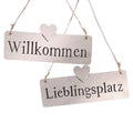 Houtbordje 12x5cm Willk/Lieblingspl