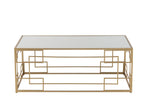 J-Line salontafel Lijnen -metaal/glas - goud
