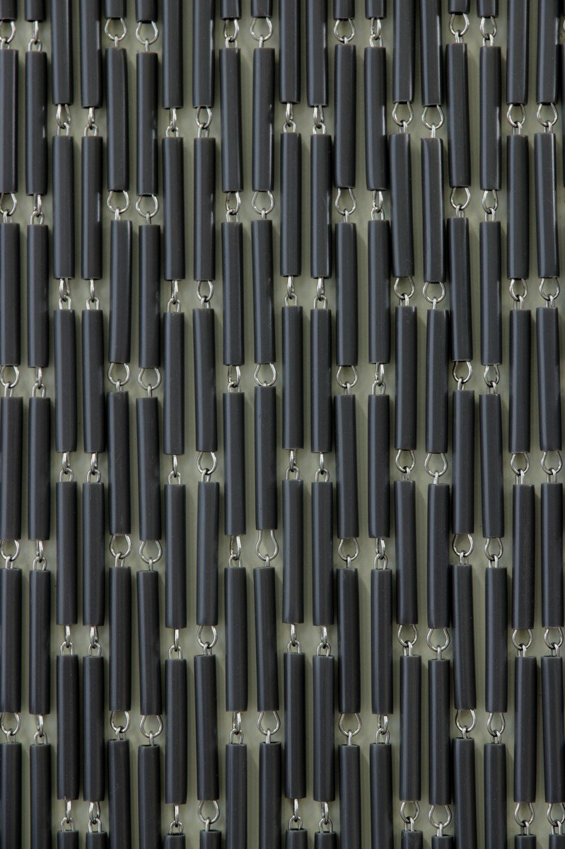 Vliegengordijn Verspringend antraciet 90x210 cm