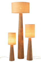 J-Line Vloerlamp Paraplu Ailanthus Hout Naturel