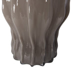 Vaas Ø 19x25 cm Grijs Glas