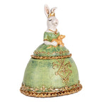 Sieradendoos Beige Groen, Kunststof 18x15x24 cm