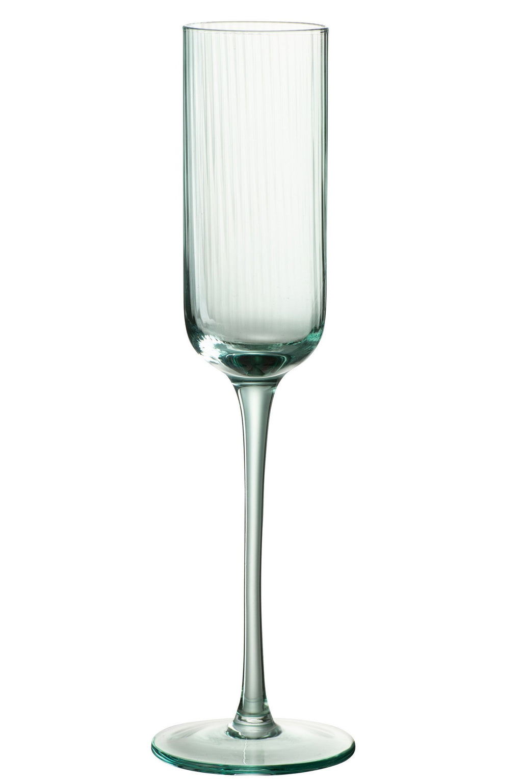 J-Line glas champagne Louise - glas - transparant/groen
