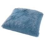 Dutch Decor Fluffy - Kussen 60x60 cm - Groot formaat - Provinciaal Blauw - Blauw