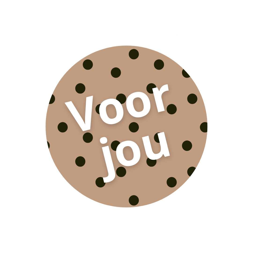 Etiketten – Voor Jou - Kraft – 250 Stuks