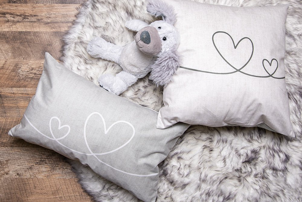 Knuffel Hond 32 cm Grijs Pluche