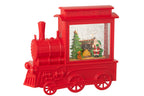 J-Line decoratie Locomotief - kunststof - rood