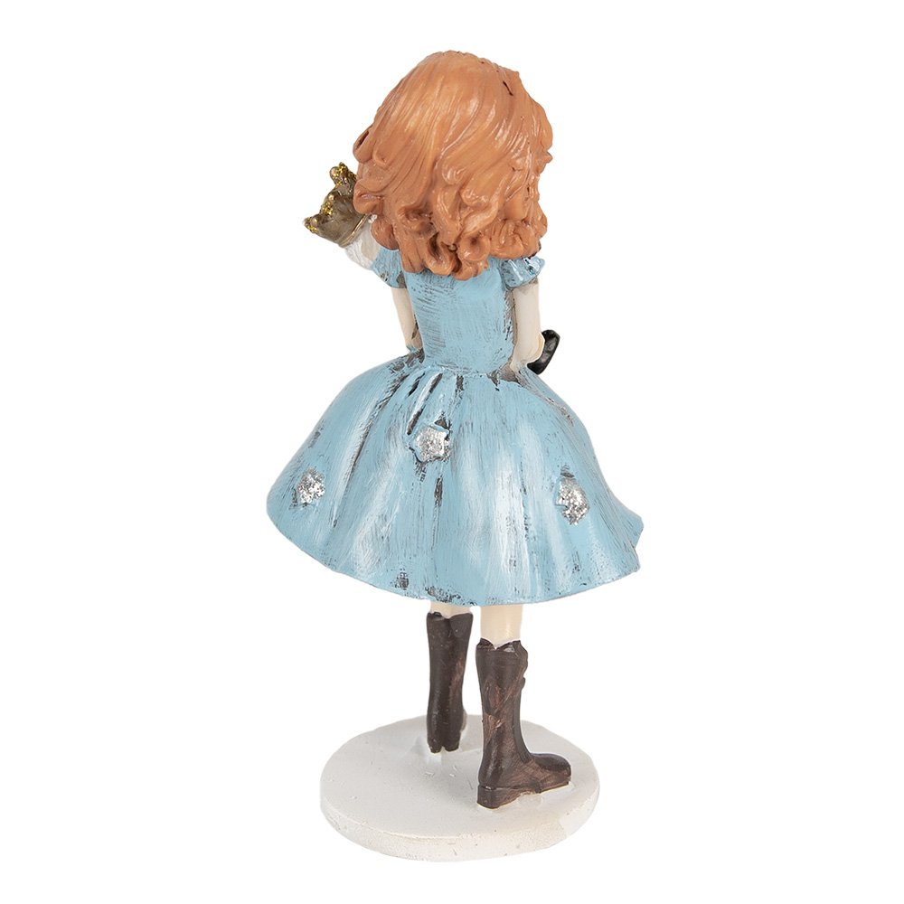 Decoratie Beeld Kind 12 cm Blauw Polyresin Kerstfiguren