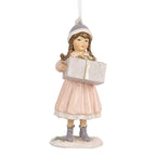 Kersthanger Kind 11 cm Roze Kunststof