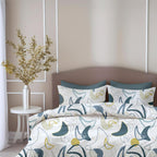 Lakenset voor tweepersoonsbed - 100% puur katoen 144TC - 88x90 inch met 2 kussenslopen