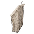 Opbergmand 23x9x37 cm Bruin Beige IJzer Mand