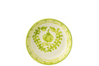 J-Line kom Granada Low - keramiek - wit/groen - large - Ø 25 cm