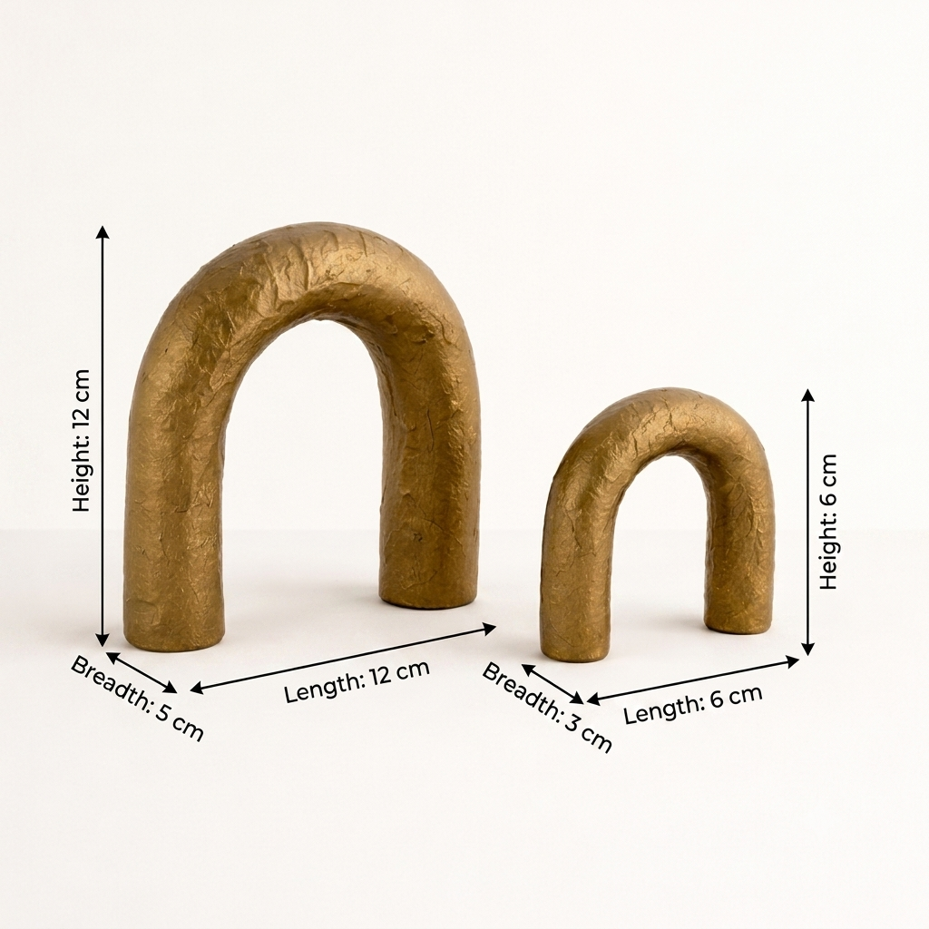 Modern aluminium boogsculptuur – decor met poedercoating
