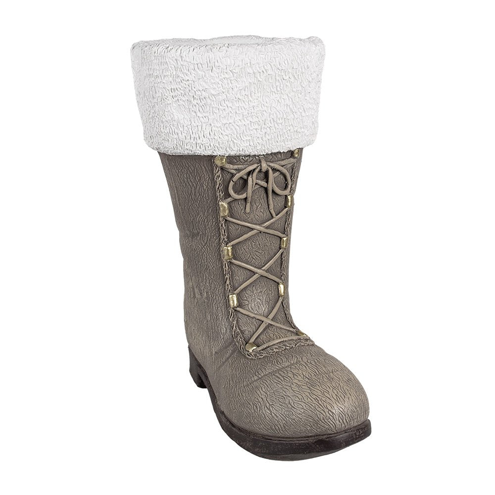 Kerstdecoratie Beeld Laars 37x23x43 cm Grijs Keramisch materiaal