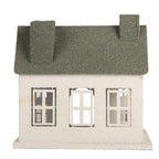 Decoratie Beeld Huis 26x17x26 cm Wit Metaal