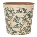 Bloempot Ø 17x16 cm Beige Keramiek Bloemen