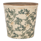 Bloempot Ø 17x16 cm Beige Keramiek Bloemen