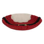 Decoratie schaal Ø 18x4 cm Rood Vilt Kerstman