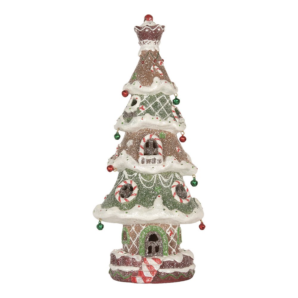 Decoratie Kerstboom 3xAAA Bruin Kunststof