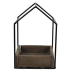 Bloempot 15x15x23 cm Bruin Hout Bloempot Binnen