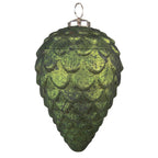 Kerstbal Ø 9 cm Groen Glas Kerstdecoratie