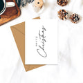 Vrolijk kerstfeest - Vouwkaart met envelop 5 set